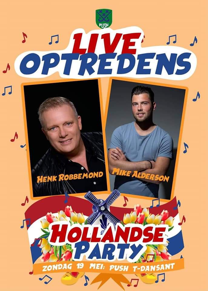 Hollandse Party met live optredens van Henk Robbemond en Mike Alderson